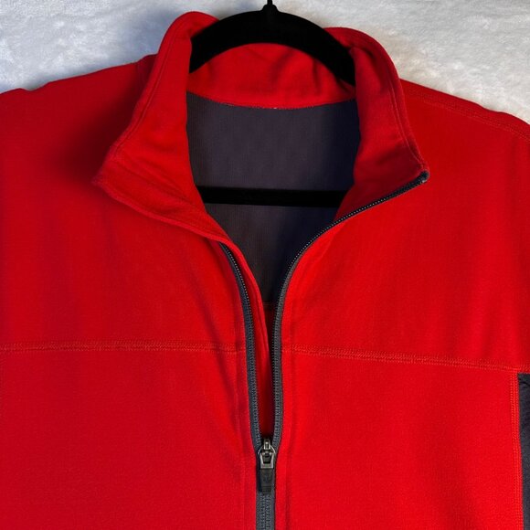 Lululemon Mens Quarter Zip Vent Pullover Red Black Sz L Athletic Performance Top - Picture 3 of 9